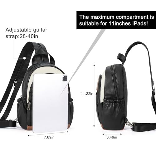 Image of CLUCI Sling Bag for Women Leather Women's Backpack Small Convertible Backpack Purse Crossbody Bag for Travel