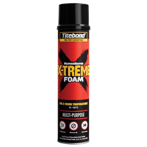 Image of Titebond X-TREME Multi-Purpose Foam 24 Oz. - Triple Expansion, Low-Pressure Polyurethane Sealant for Sealing Cracks & Voids, High-Yield, Moisture-Cured - 8522