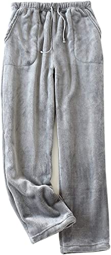 Pyjama d'hiver en polaire gris pour cocooning et détente à la maison en taille XXL