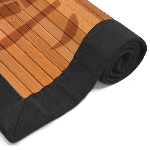 Red Lantern Bamboo Rug - Bamboo Tree - 4' x