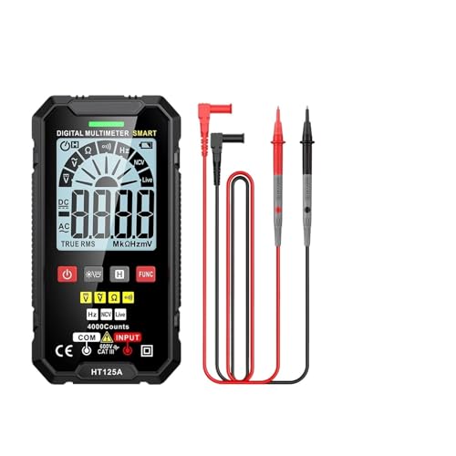 HT125 �f�W�^���X�}�[�g�}���`���[�^�[ True RMS AC/DC NCV�e�X�^�[ �I�[�� �Ód�e�� Hz �d���v 600V �X�}�[�g�}���`�e�X�^�[