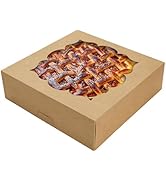 XINHPKGG 20 stuks taartdozen 10x10x2.5 inch: witte bakkerijdozen met venster, koekendozen, traktatiedozen, chocolade bedekte aardbeien dozen