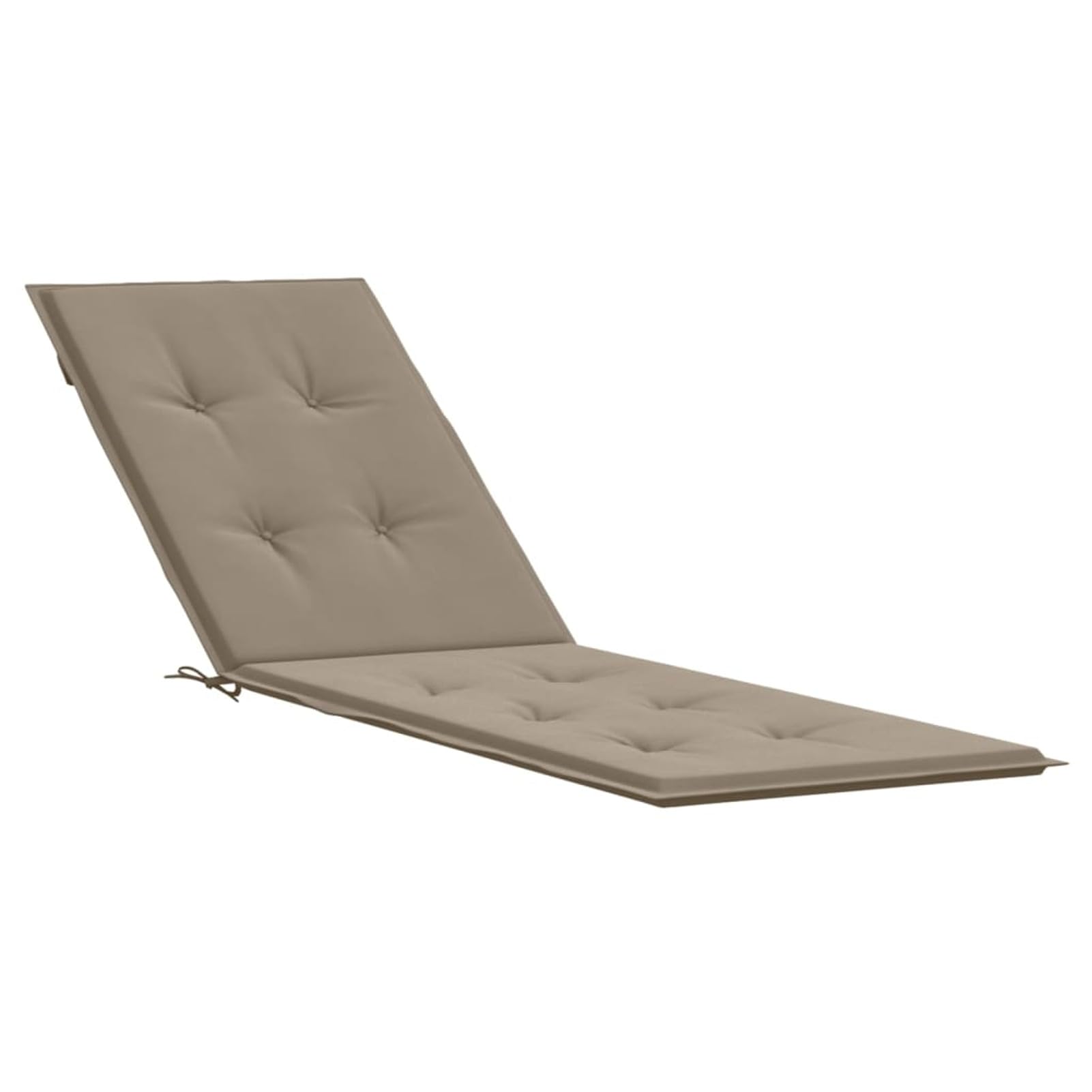 Cuscino per Lettino Prendisole Elegante Resistente Arredi Tessili Esterni Sdraio Decorativo Grigio Talpa (75+105) x50x3 cm in Tessuto Poliestere