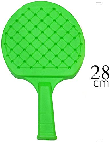 Image of Prime Combo of 4 Pair Table Tennis Badminton Racket Set with Ball for Kids to Play Gift Item Multi Color Pack of 1 (M5)