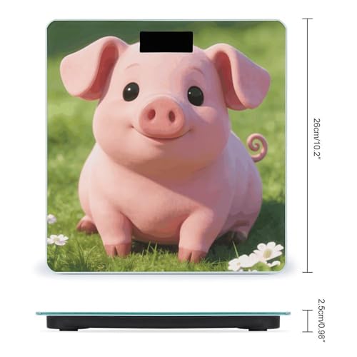 Balanza digital Pink Pig para peso corporal hasta 180 kg miniatura 2