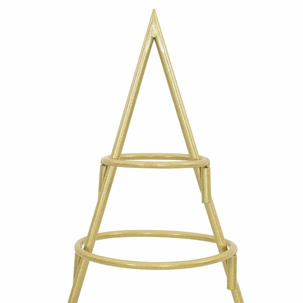 Decorazione per albero di Natale in metallo con supporto in acciaio per una moderna decorazione natalizia fai da te, in metallo nero, 90 cm