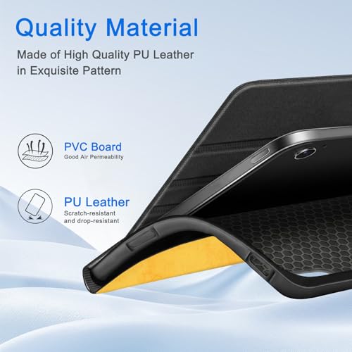 Image of CoBak Case for Samsung Galaxy Tab A11+ Plus 11 inch 2025, Multi-Viewing Angles, All New PU Leather Folio Stand Cover with Auto Sleep Wake Feature for Samsung Galaxy Tab A11+ Tablet 11-inch, Yellow