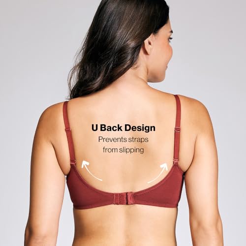NYKD (NYB198 Cotton Lightly Padded & Non Wired T-Shirt Bra for Women | Medium Coverage Bra with Soft Detachable Straps | Ideal for All Day Comfort
