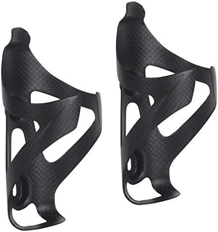 KABON Bike Water Bottle Holder, Lightweight 3K Carbon Fiber Bicycle Drink Water Bottle Cages for Road Bike MTB Cycling Accessories - Pack of 2
