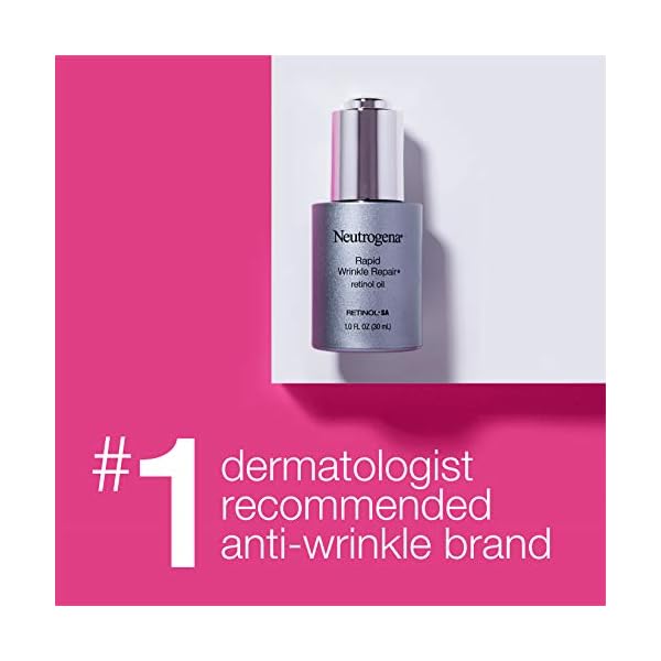 Neutrogena-Rapid-Wrinkle-Repair-Retinol-Anti-Wrinkle-Oil-Lightweight-Anti-Wrinkle-Face-Serum-to-Fight-Dark-Spots-Deep-Wrinkle-Treatment-03-Concentrated-Retinol-10-fl-oz Neutrogena Retinol Face Oil .3% Concentrated, Rapid Wrinkle Repair, Daily Anti-Aging Face Serum to Fight Fine Lines, Deep Wrinkles, & Dark Spots, 1.0 fl. oz