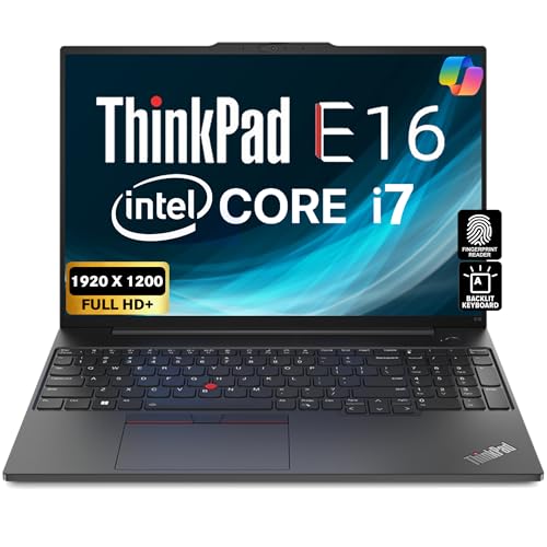 Image of Oemgenuine OEM Lenovo Thinkpad E16 16" FHD IPS, Intel Deca Core i7-1355U, 40GB RAM, 1TB NVMe, FP, Backlit KB, WiFi 6, BT 5.1, RJ-45, W11P, Business Laptop