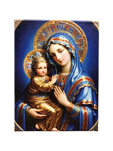 Soggetto: Madonna con Bambino, un'immagine sacra e devozionale.