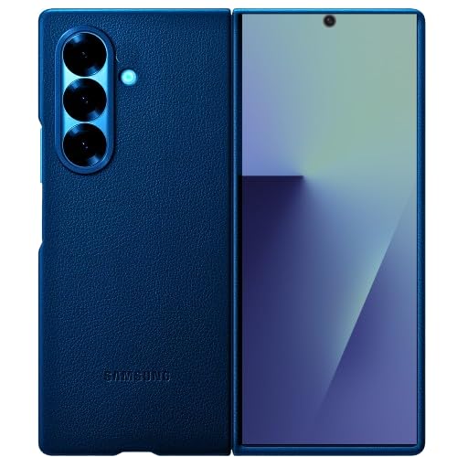 Image of Ultra Hybrid for Samsung Galaxy Z Fold 7 Kindsuit Phone Case | Premium Protective Case /Cover with Soft Inner Lining, Leather Finish Super Slim & Durable Design (Blue)