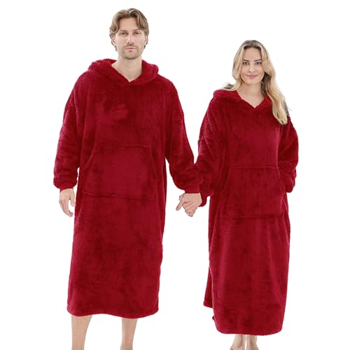 PJGGZ Oversized Fleece Wearable Blanket Hoodie