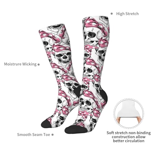 Image of Knee High Socks for Women Girls Fashion Women's Festival Stockings for Casual Running Work Travel