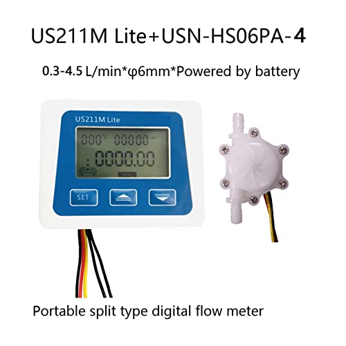 Medidor de flujo digital portátil para manguera de 6 mm exterior Meter and Sensor-3 3