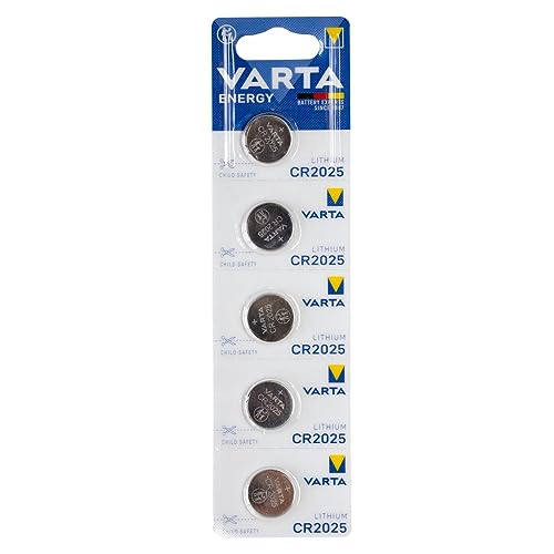 Varta Pilas de litio CR2025 de 3 V, 5 unidades