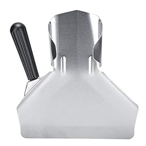 plplaaobo Küchenzubehör,Pommes-Schaufel, multifunktionale Küche, Edelstahl, Pommes-Schaufel, Chips Bagger Scooper 0 Küche