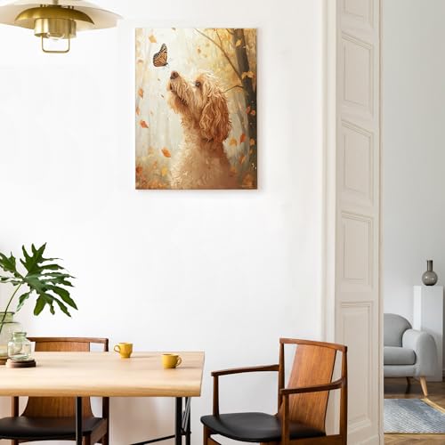 Lienzo decorativo de bosque otoñal para llenar de alegría y calidez tu hogar 5