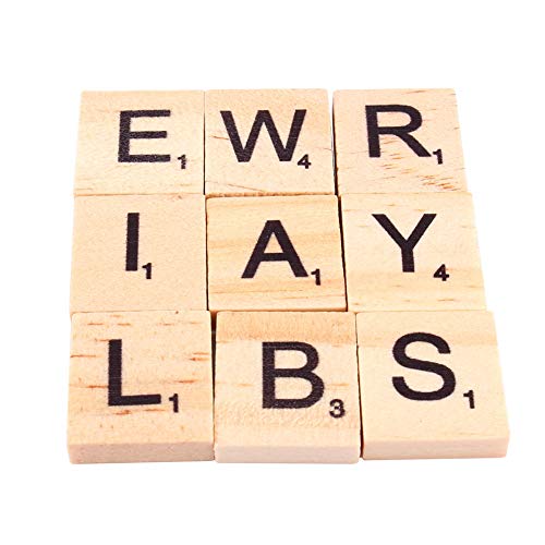 Juego didáctico de letras y números de madera 100 piezas miniatura 4