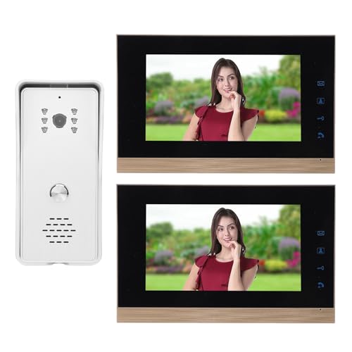 de Videoportero, Control Táctil de Videoportero Cableado para Apartamento (Silver)
