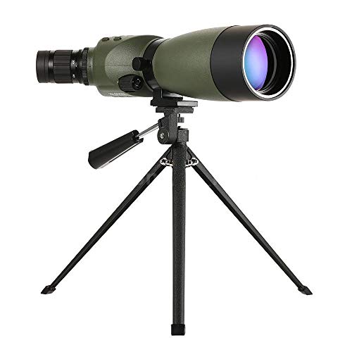 360 Tactical 20-60X60Mm Spotting Scope Monocular Telescope Hd Waterproof + Tripod Sighting,Hiking, Camping, Bird-Watching Spotting Scope #TOP23