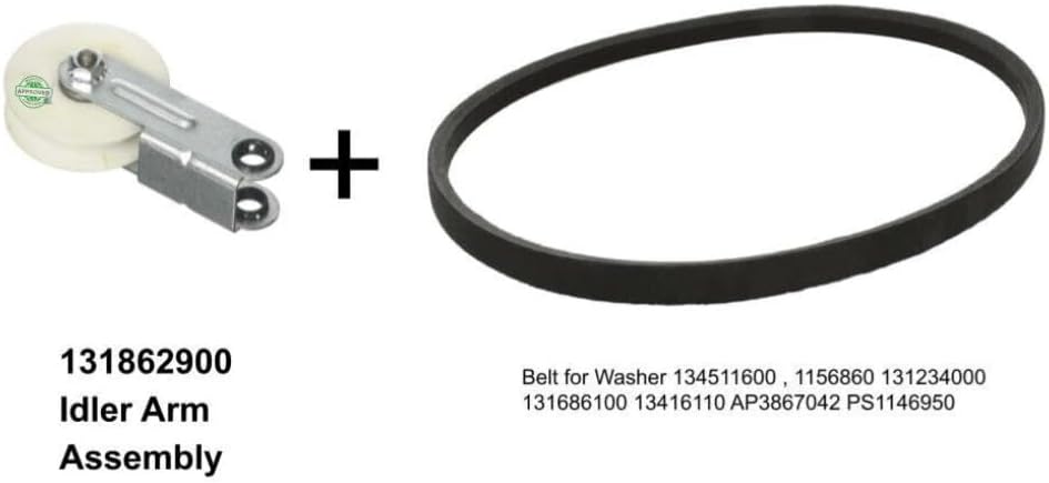 131862900-KIT CKD7198 Washer IDLER PULLEY + belt AP21077