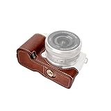 Daconovo ポータブルカメラ保護ケース レトロスタイル カメラケースホルダー キャリーバッグ 開口部底部デザイン For Sony ZVE10 カメラ用交換品