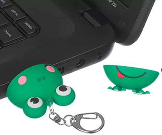 Clé USB 32GO Animaux Grenouille Verte Mignonne, Lecteur Flash USB Animaux Drôles