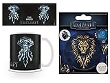 1 Taza Foto Warcraft 1art1 Warcraft, The Mages Taza Foto (9x8 cm) Y 1 Warcraft, Vinilo Decorativo Pegatina Autoadhesivo (12x10 cm)