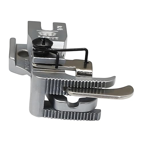 2 Piezas Pie Caminador de Costura 3mm con Guía para Máquina miniatura 4