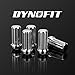 Dynofit 14x1.5 Chrome Lug Nuts Set, 24pcs 7 Spline Drive Wheel Nut for Silverado Sierra Ram 1500 F150, Silver Steel Aftermarket Lugnuts with 1 Socket Key Compatible With Ford Chevy GMC 6 Lug Wheel Rim