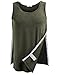 Deyeek Post Surgery Tank Tops Shoulder Surgery Recovery Shirts for Men Clothes After Rotator Cuff Adaptive Surgical Shirt Green