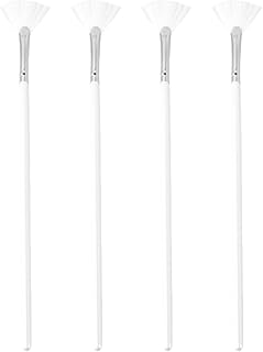 SHERCHPRY 4pcs Fan Shaped Face Mask Brushes L...