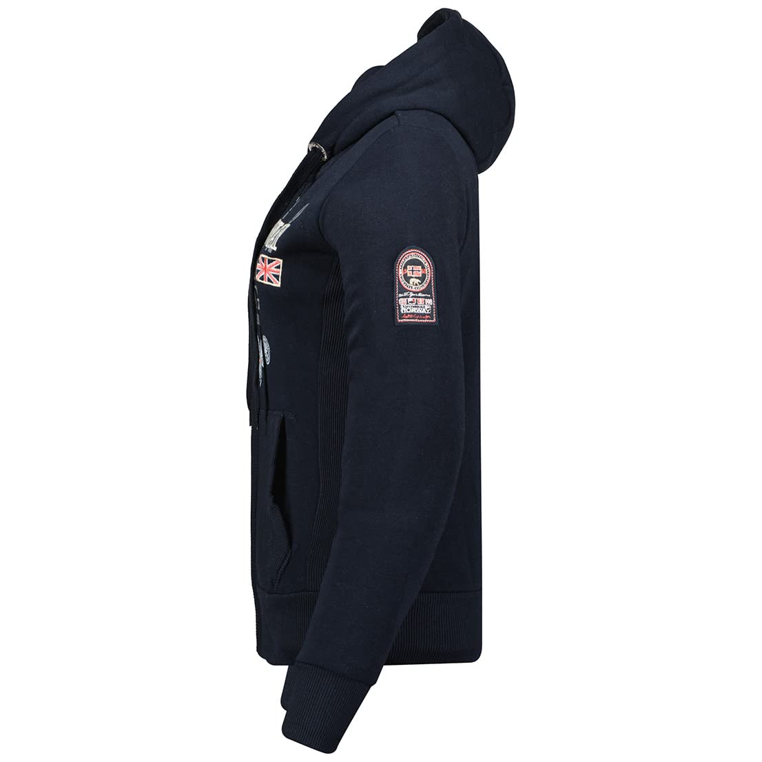 Geographical Norway Gladys Lady - Sweat Femme Capuche Poches Kangourou - Sweatshirt Femmes Pull Casual Manches Longues Chaud