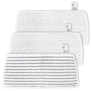 KEEPOW 3er für Vileda Steam PLUS XXL Dampfreiniger Ersatzbezüge, Waschbar für Vileda Dampfreiniger XXL Ersatzbezüge, Mikrofaser Ersatzbezüge with PowerPad für Vileda Steam XXL Dampfreiniger