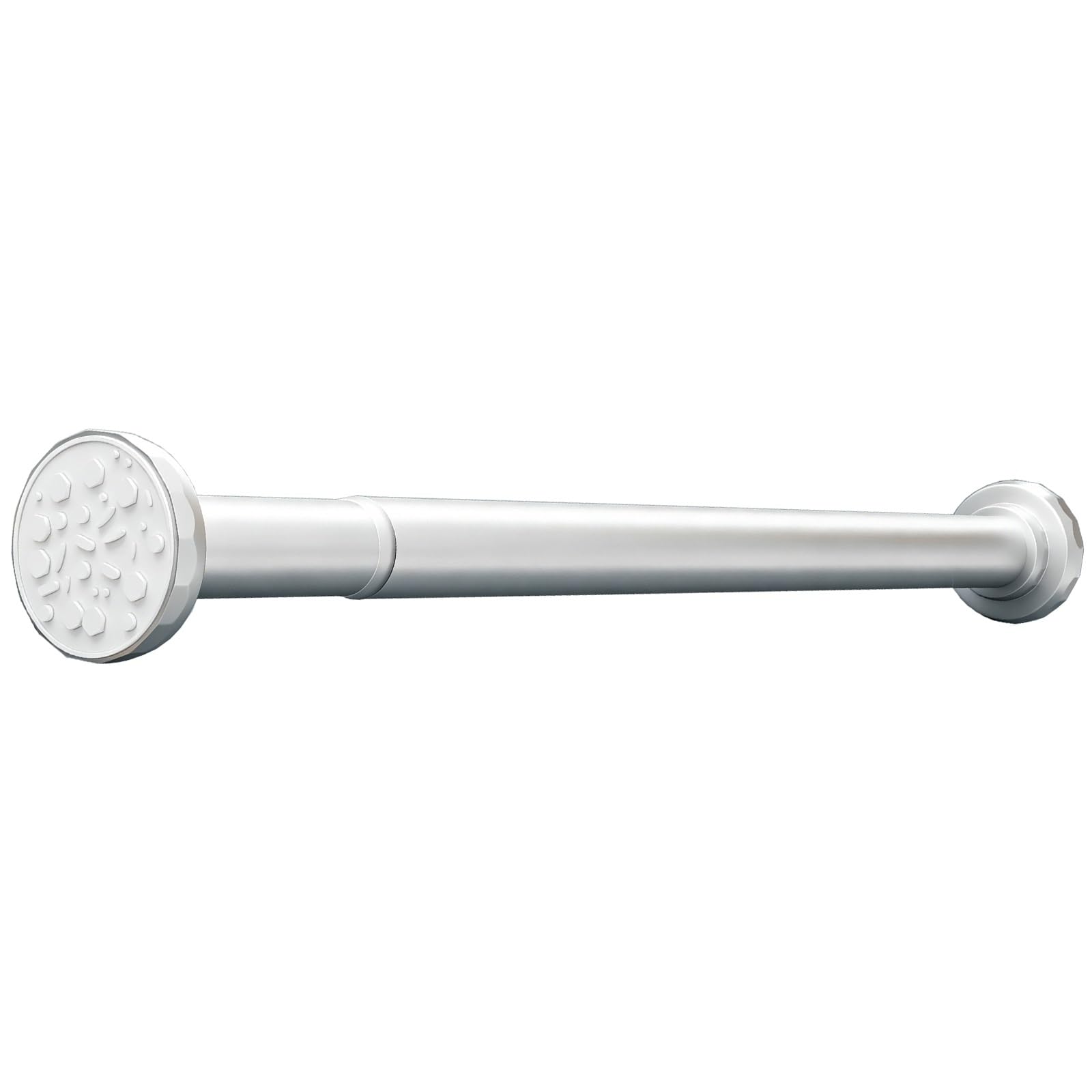 Aluminum Adjustable Shower Curtain Rod, Spring Tension Curtain Rod, 20"-110" Non Drilling for Window, Bathroom, Closet, Room Divider(Silver,90-160cm/35-63in)