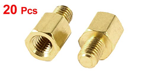 宗ページ✩.*˚ Amazon.co.jp: uxcell 20個 M3 x 5mm + 4mm オスメス六角真鍮