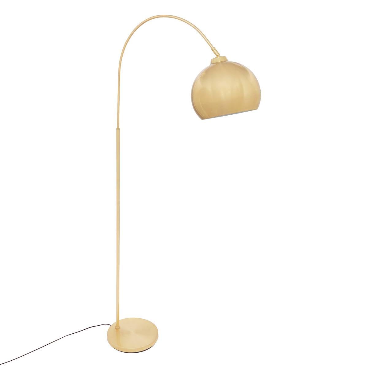 Atmosphera - Lámpara de pie "floris" arco dorado h177cm