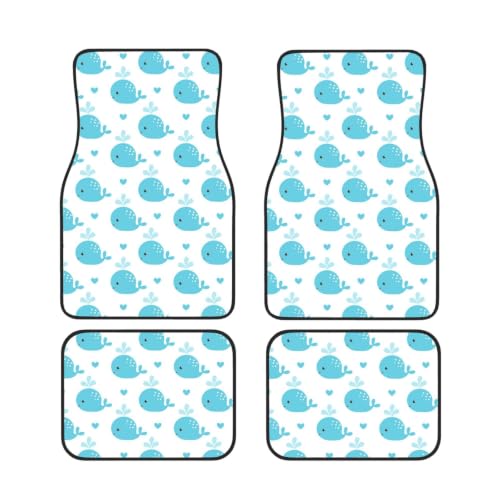 Alfombrillas de ballenas azules antideslizantes de neopreno para proteger el coche