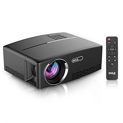 Pyle Multimedia Home Theater Projector - Portable HD 1080p LED with USB HDMI Digital Data System Projection for Entertainment Video Photo Game Full Cinema Movie in Your Laptop - PRJG98
