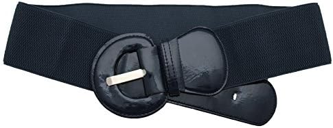 Ladies navy stretch belts Outlet