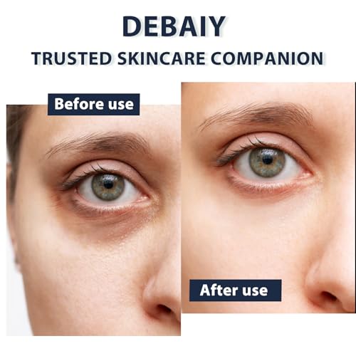 DEBAIY 3% Caffeine Eye Cream 3-Pack for Dark Circles & Puffiness