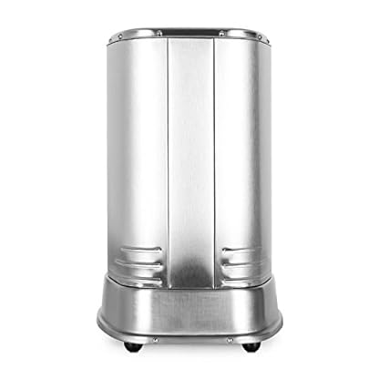 oneConcept Kebap Master - Dönergrill, Hähnchengrill, Gyrosgrill, Vertikalgrill, Drehgrill mit Drehspieß, Elektro-/ Tischgrill für zu hause, max. Leistung: 1800 W, 360° Hitzeverteilung, silber – Bild 6