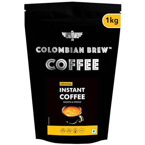 Image of Colombian Brew Original Instant Coffee Powder, Strong, Hotel Pack 1kg Pouch