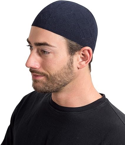 ALBARAKAH® Muslim Kufi Koofi Kofi Topi Cotton Turkish Skull Cap Islamic Muslim Islam Prayer Takke Knit Style Helmet Liner Caps for Men Multicolor-image-49