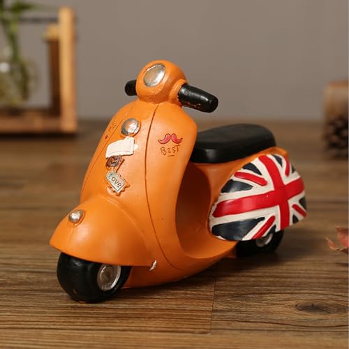 Decoração de Motocicleta Vintage, Modelo de Resina para Moto, Ornamento de Desenho Animado, ótimo Pr
