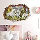 WandSticker4U®- Wandtattoo EINHORN Mädchen 3D (70x50 cm) I Wandsticker Kinderzimmer Mädchen Einhorn Pferde Poster Wald Dschungel Tiere I Wandaufkleber Kinderzimmer Deko Mädchen Teenager GROß