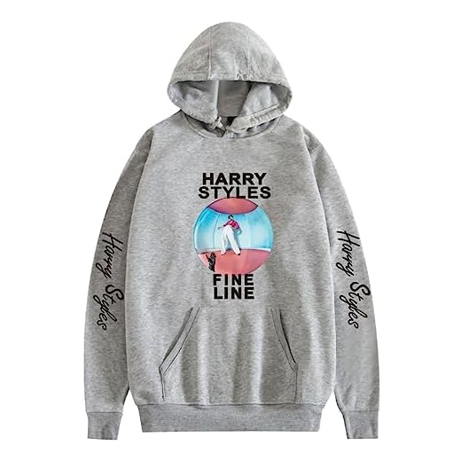 Silver Basic Sudadera Ha-rry Styles para Hombre Nuevo álbum Love on Tour Merch Sudadera con Capucha Concierto Ropa Sudadera Deportiva M, Gris C-1