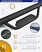 ECOTRIC Running Boards Compatible with 2005-2023 Toyota Tacoma Double Cab with 4 Full Size Nerf Bars Door Dropped Side Steps Hoop (Matte Black)